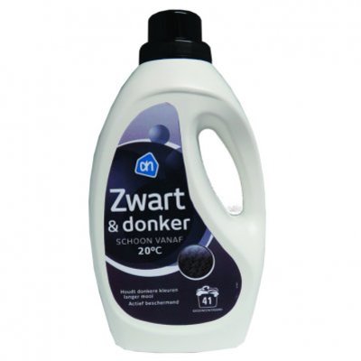 Huismerk Zwart en Donker wasmiddel